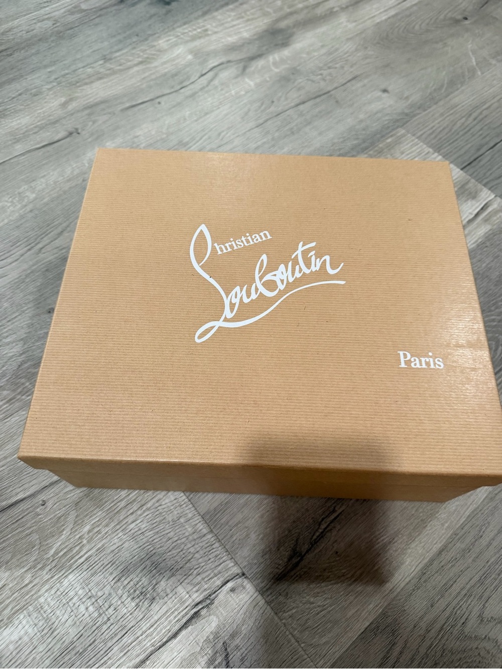 Christian Louboutin Tan Signature Logo Shoe Box